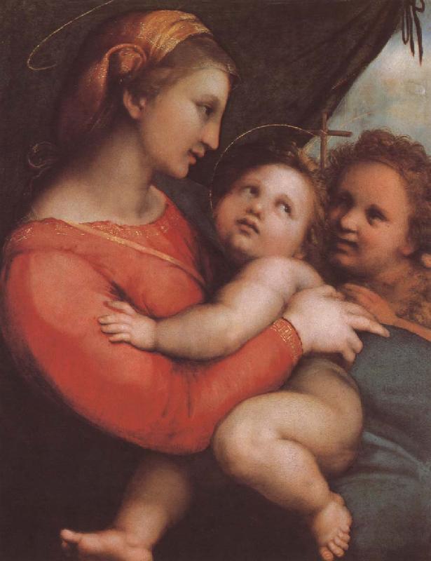 RAFFAELLO Sanzio The virgin mary and younger John